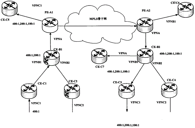 Virtual private network (VPN) routing information publication method and equipment