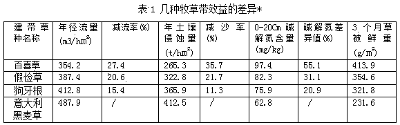 The method of interplanting forage grass in Camellia oleifera for feeding and grazing poultry