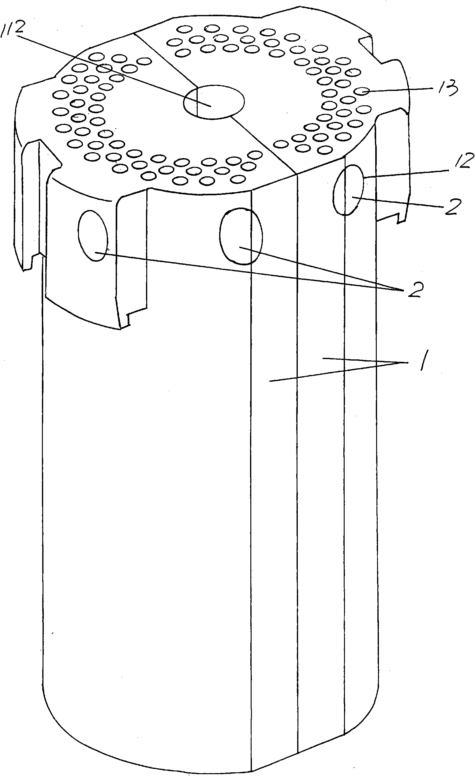 Die for manufacturing glass container