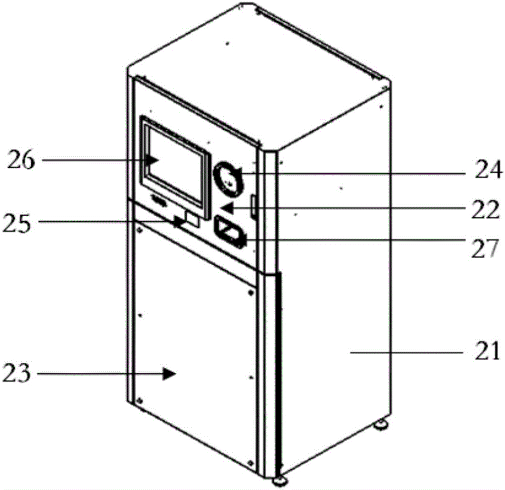 Intelligent container recycling self-service terminal based on Internet of Things mode and recycling method