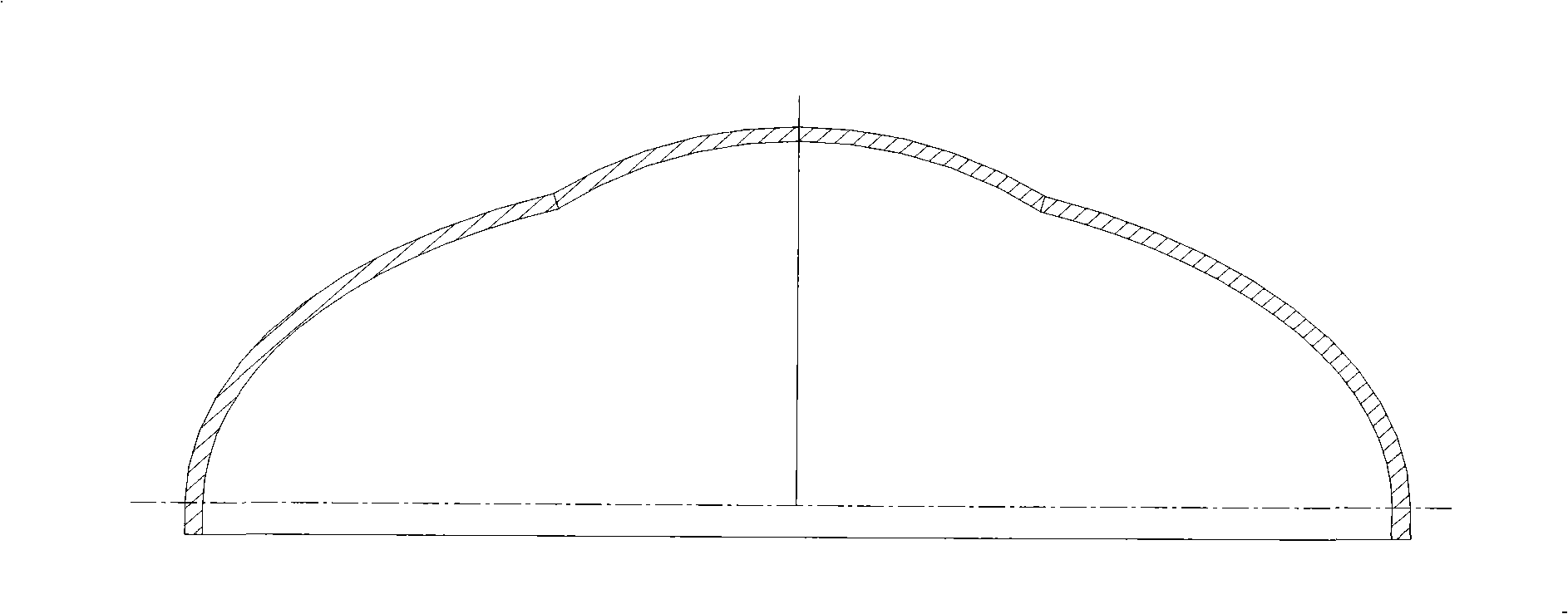 Processing welding technique of large closing end