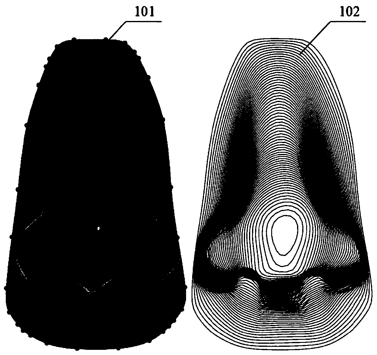 Efficient generation method of porous scaffold with complex morphology