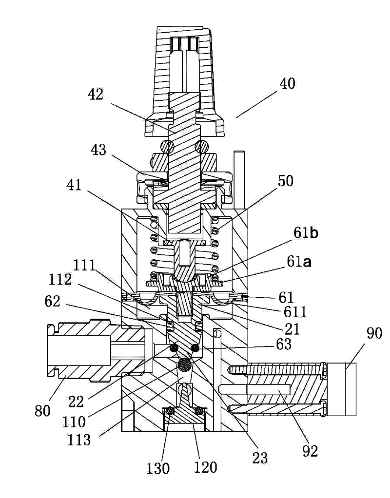 Diaphragm type respiratory flow rhythm control air valve