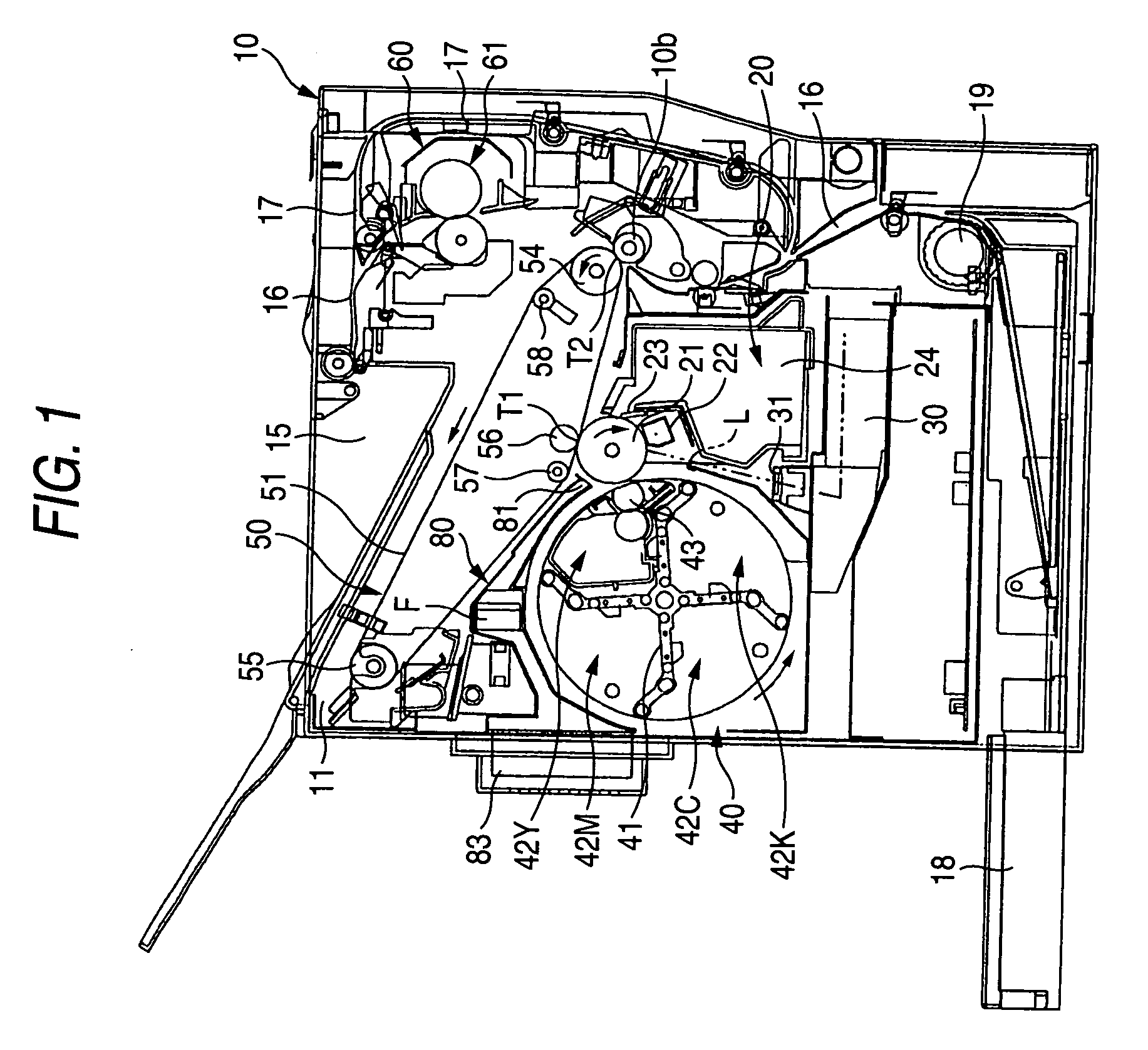 Image forming apparatus having device for charging a photosensitive body