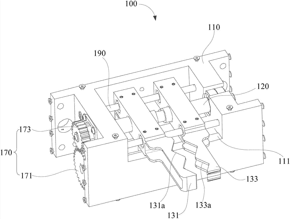 Mechanical gripper of dispensing robot