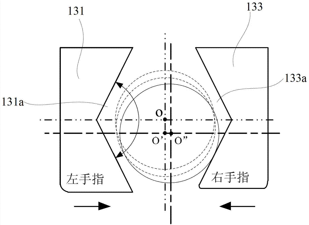 Mechanical gripper of dispensing robot