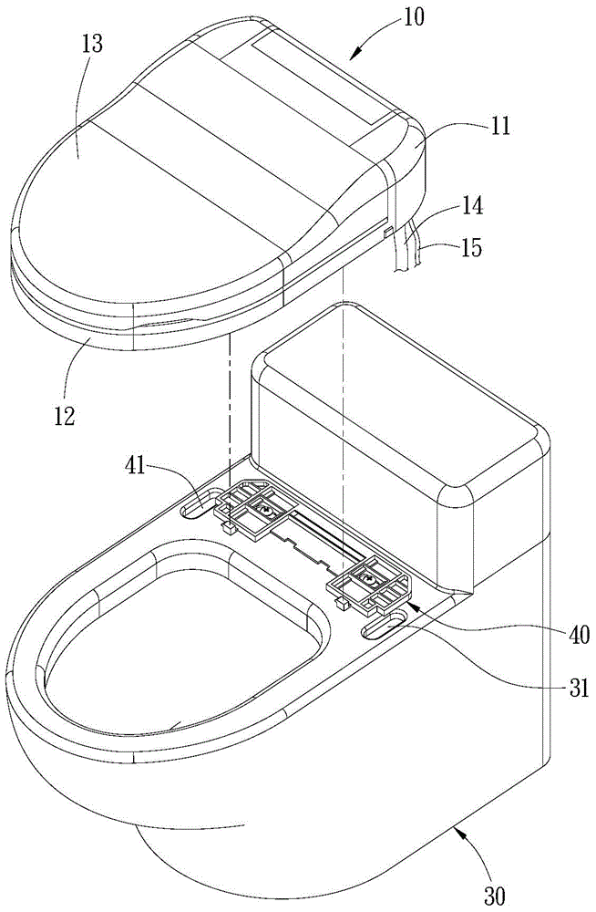 Intelligent toilet structure