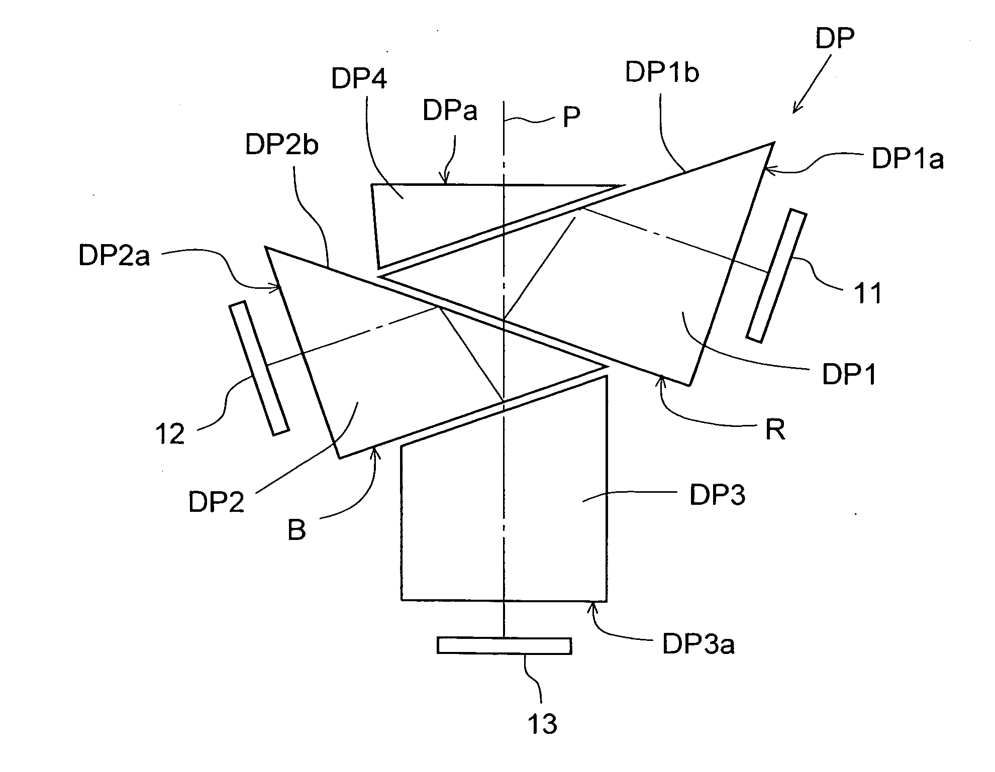 Dichroic prism, and prism unit and image projection apparatus employing same