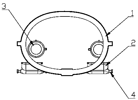 Medical knee ligament fixing and correcting device