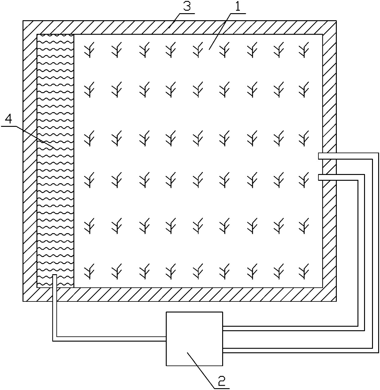 Rice fish culture system and micro flood and drought rotation irrigation method based on same