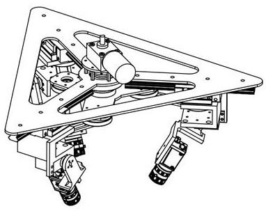 A multi-camera shooting device capable of automatically adjusting angles