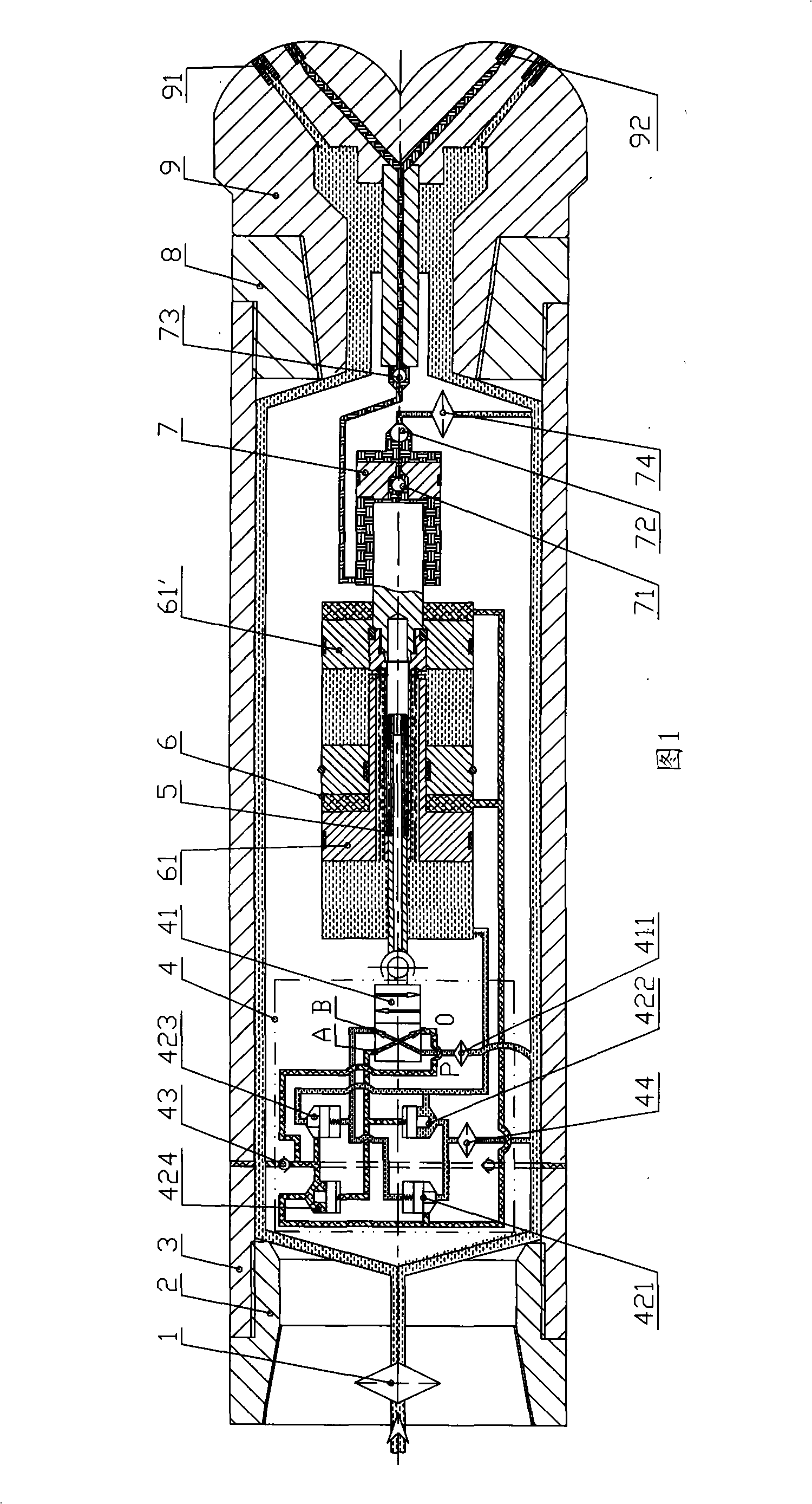 Well bottom booster pump and its supercharging method