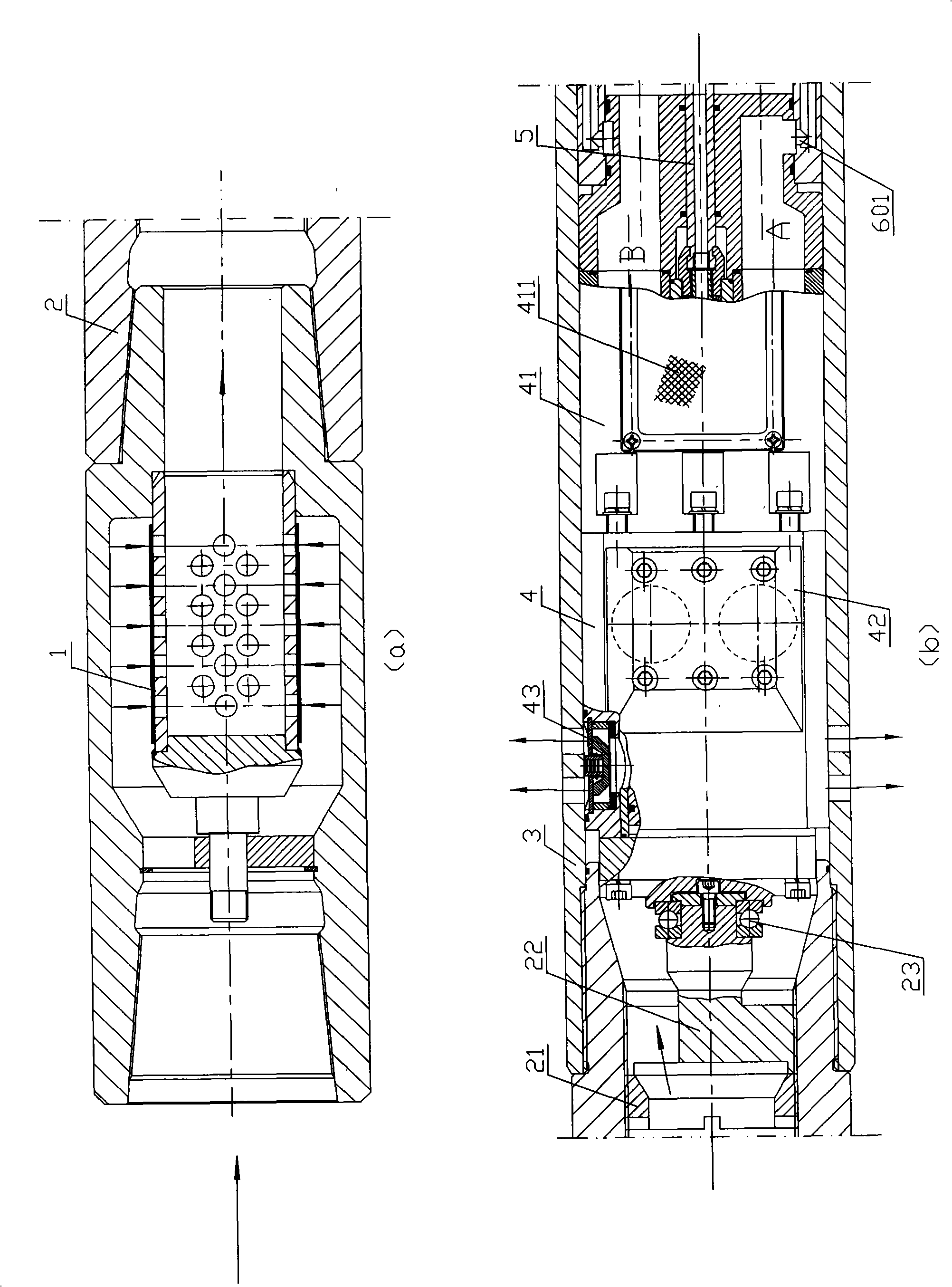 Well bottom booster pump and its supercharging method