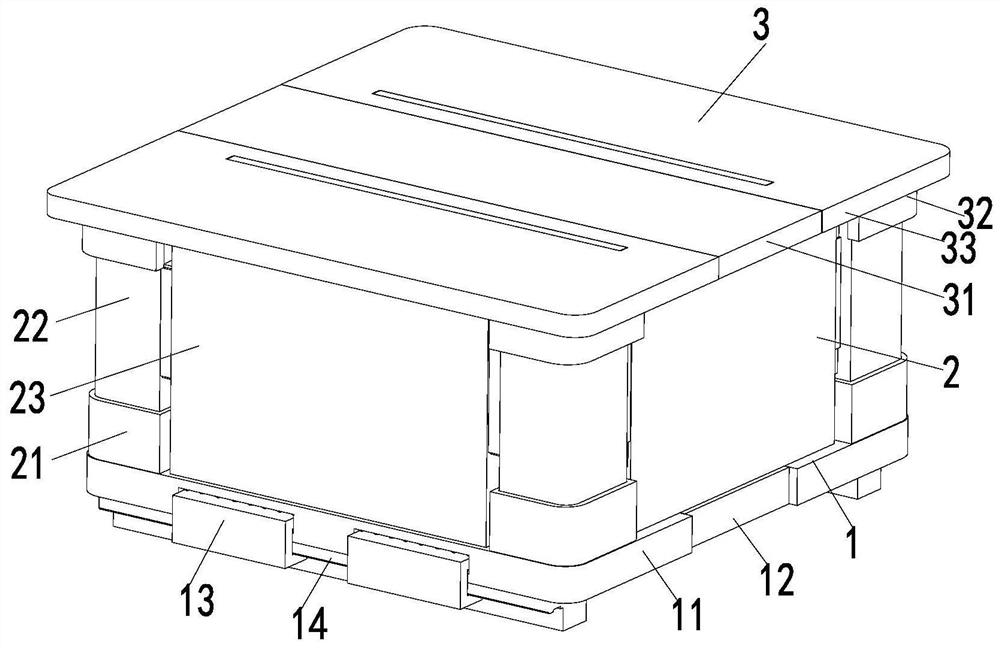 A spliced ​​foamed plastic structure