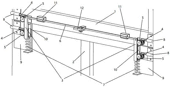 Mechanical lock for fast escape door