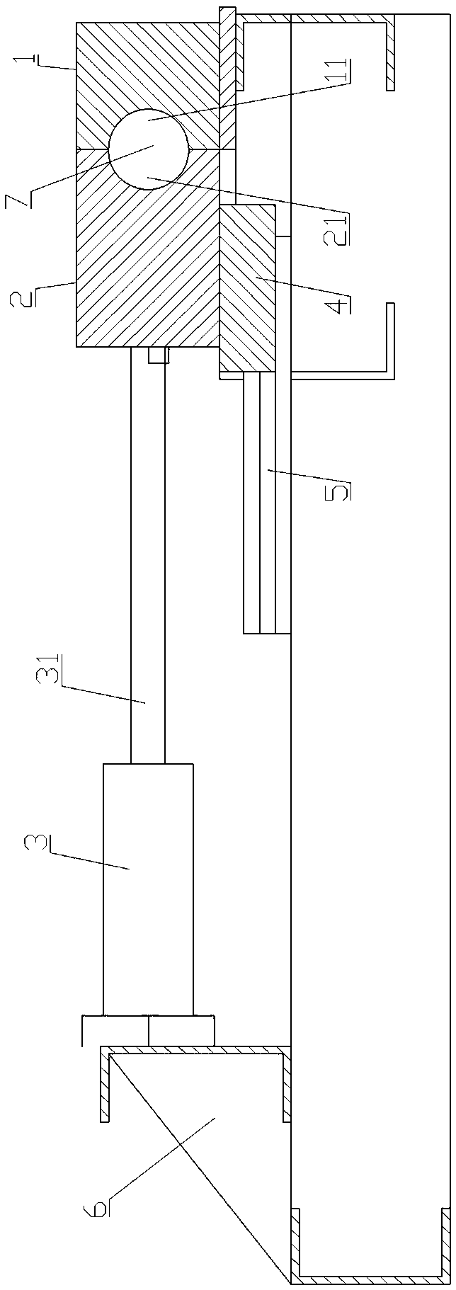 Pipe punching bending device