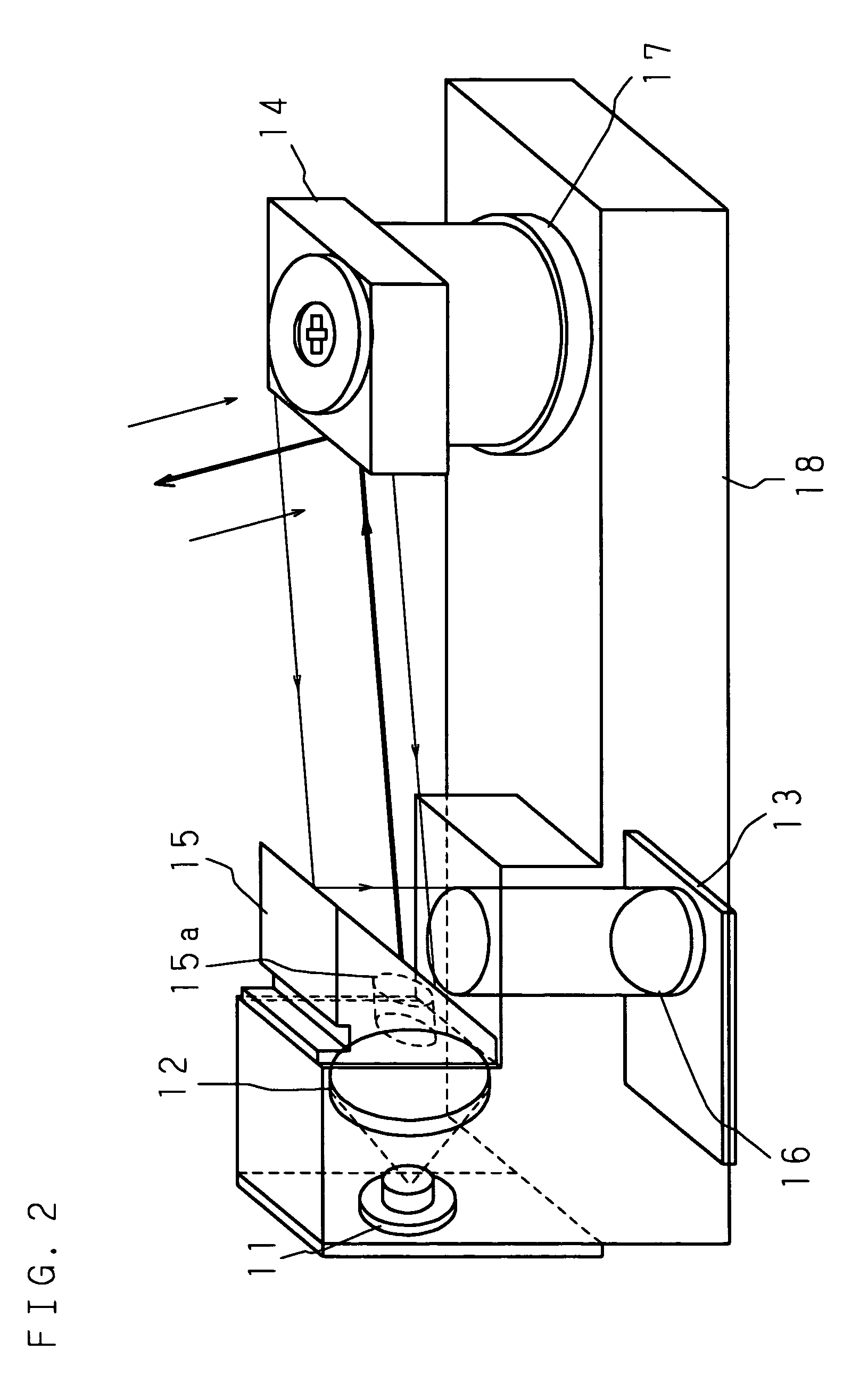 Optical scanning-type touch panel