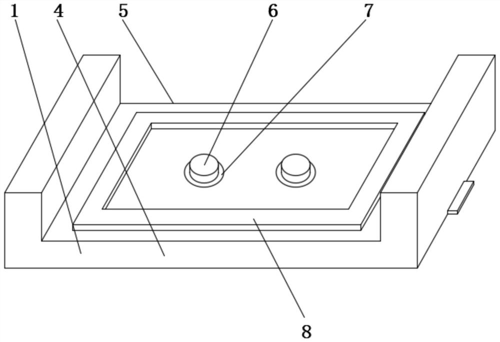 Bonding-wire-free LED patch support and welding method thereof