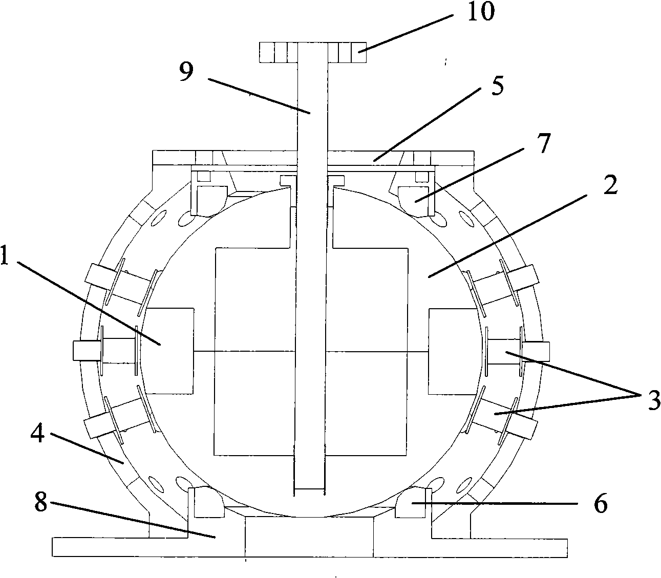 Three-freedom Halback array permanent magnetism sphericity synchronous motor