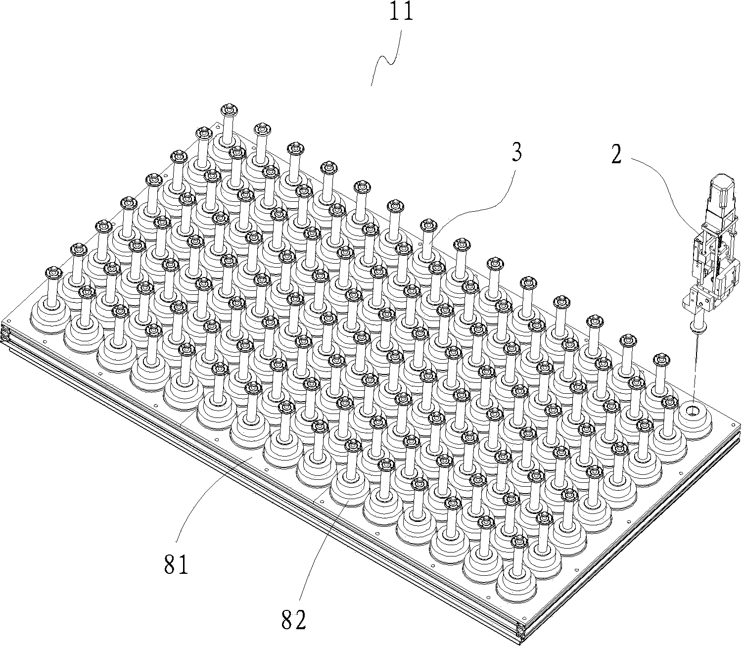 Printing and dyeing dropping machine