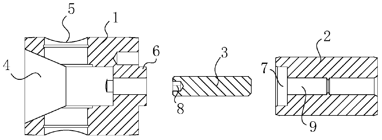 Pump split type crosshead