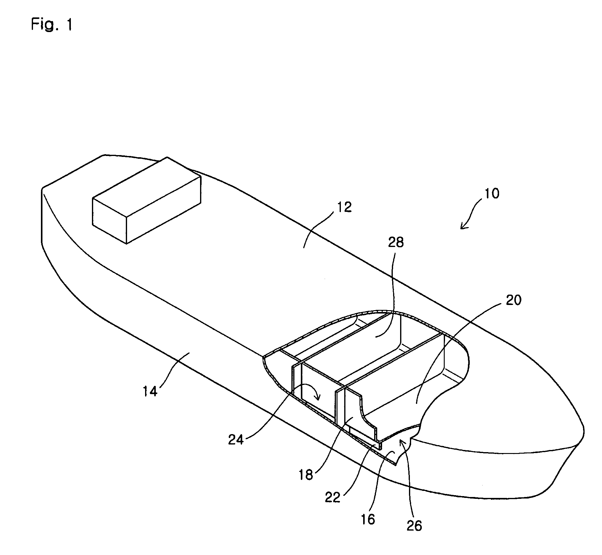 Vessel including automatic ballast system using tubes