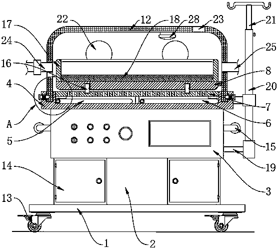 Warm-keeping and cooling dual-purpose equipment for pediatric nursing