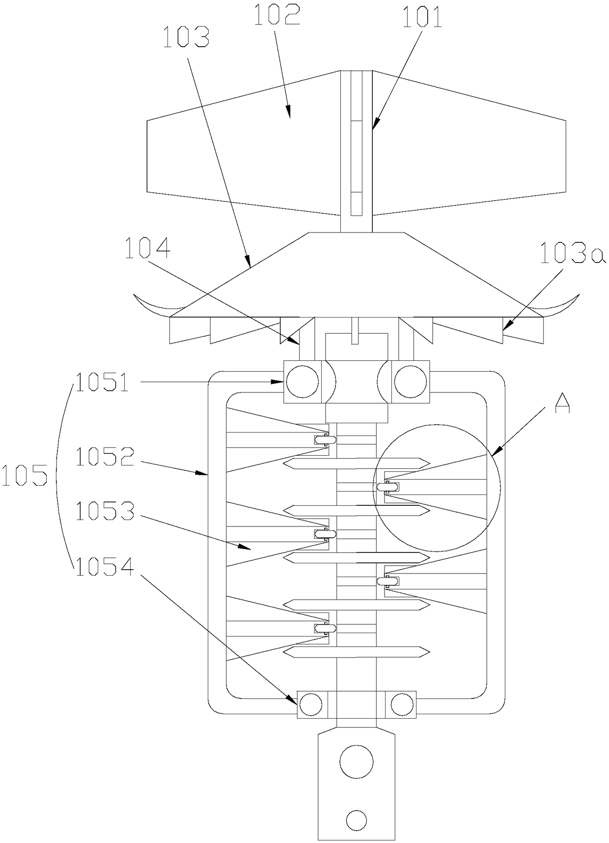 Electric transmission line insulator device capable of eliminating flashover phenomenon by wind power