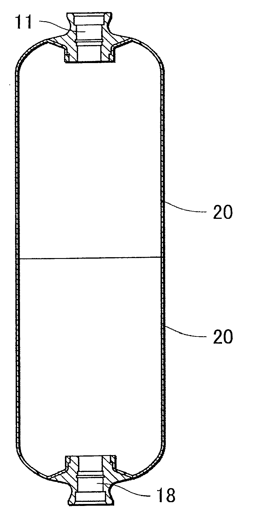 High-pressure tank, method of manufacturing high-pressure tank, and manufacturing equipment of high-pressure tank