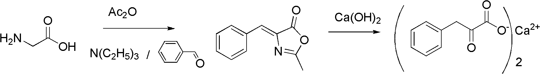 Method for preparing Alpha-keto-phenylalanine calcium