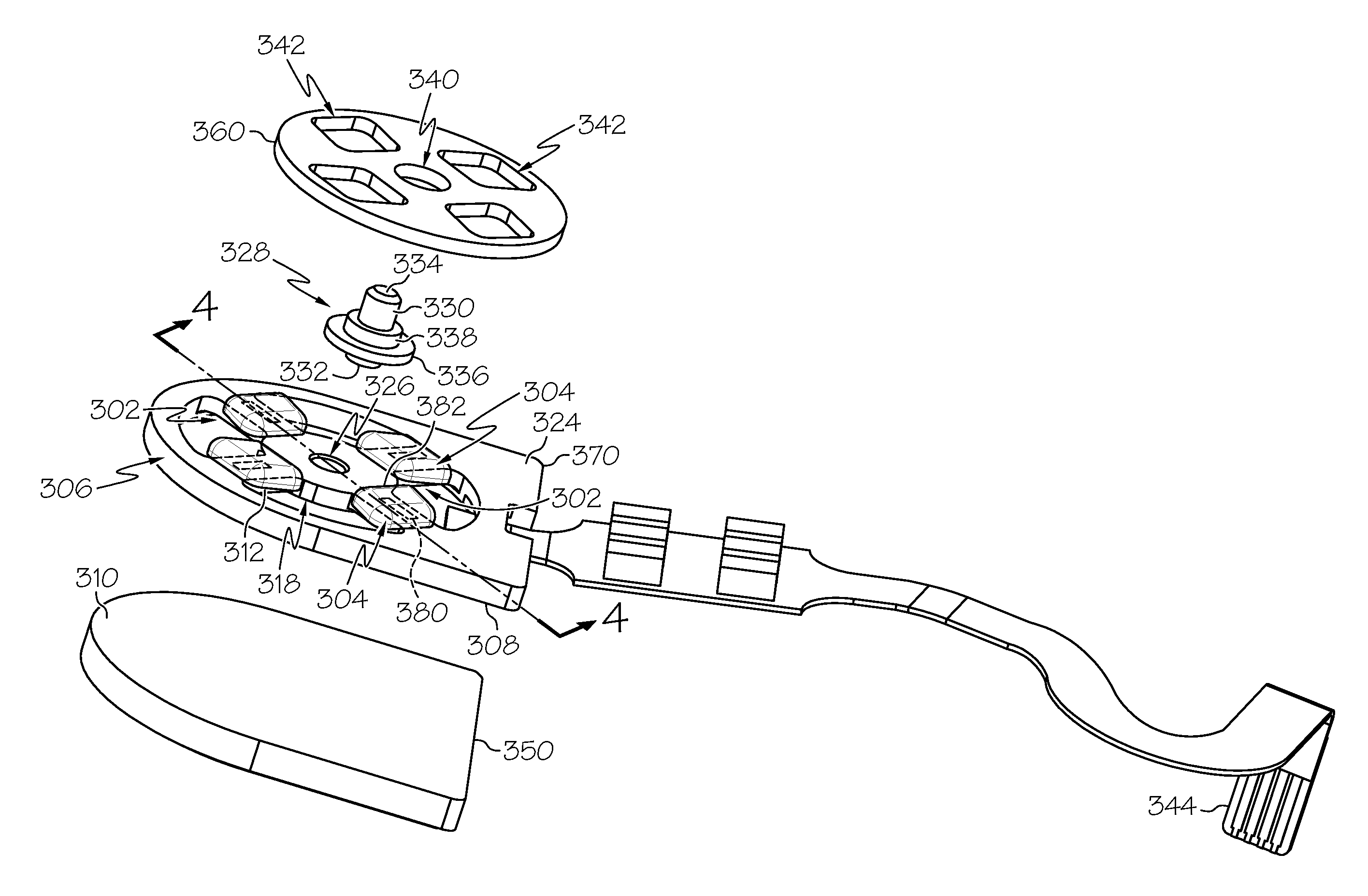 Sensor assembly and medical device incorporating same