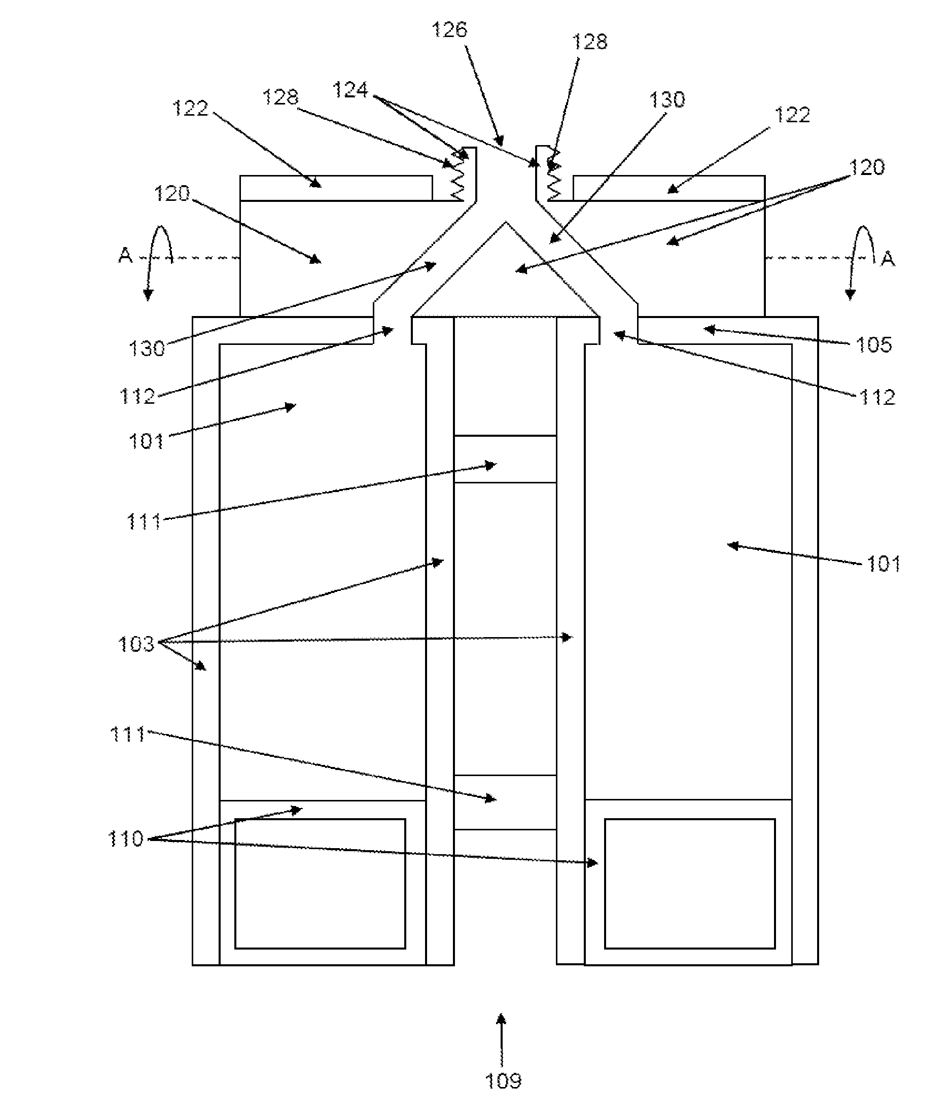 Cartridge system with rotatable closure and dispensing tube