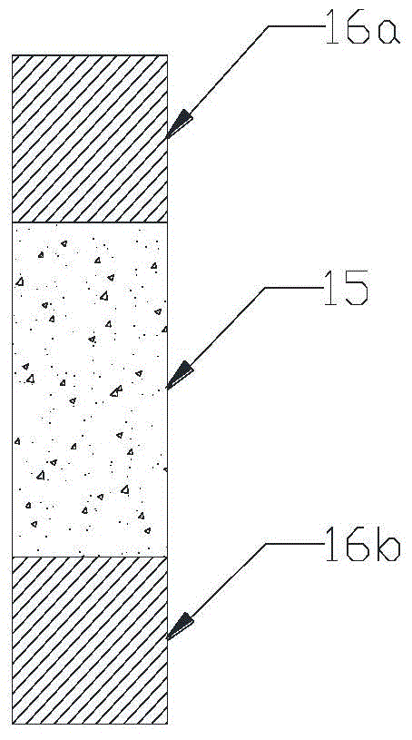 Rock naked triasial compression test apparatus and test method