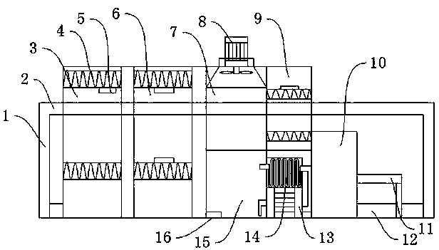 Heat treatment device for crankshaft processing device