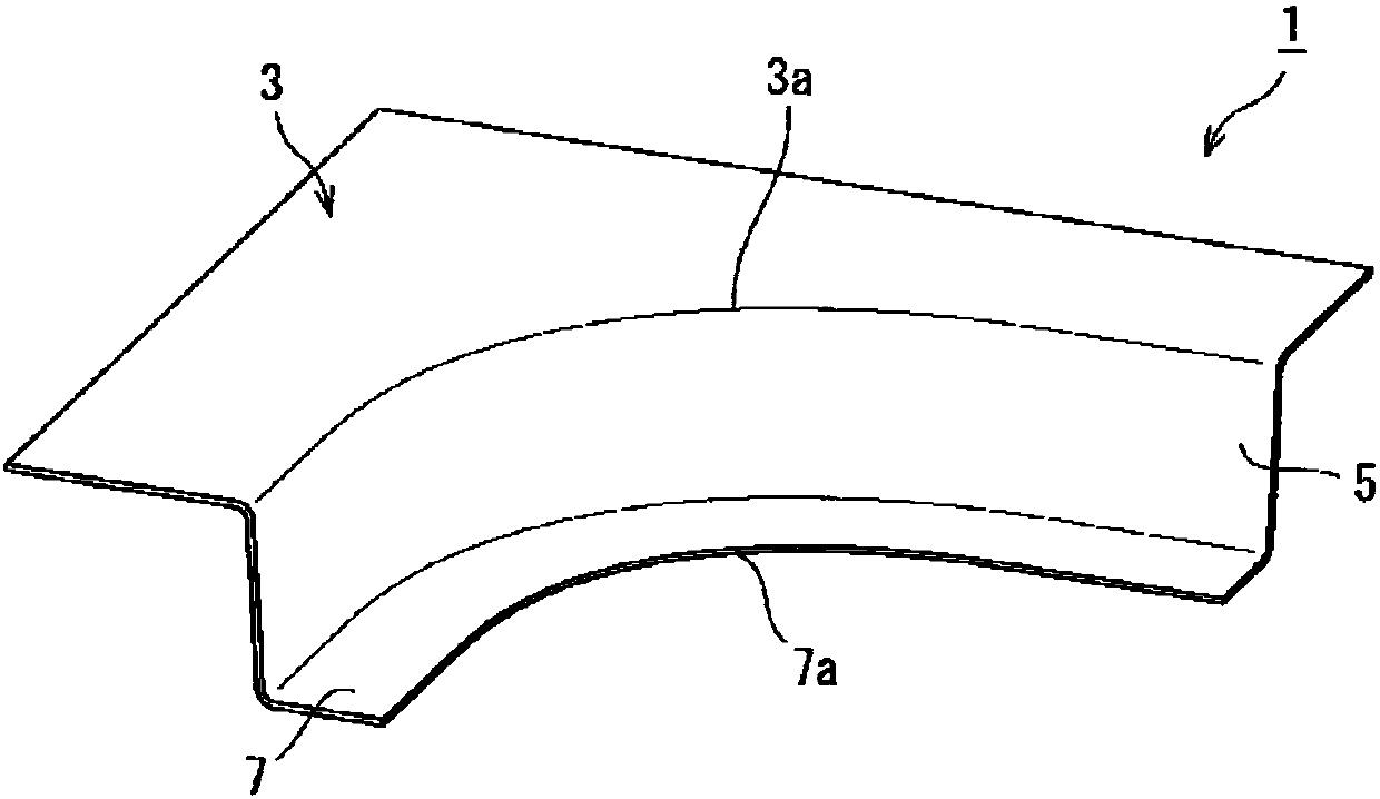 Method for manufacturing stretch flange molded component