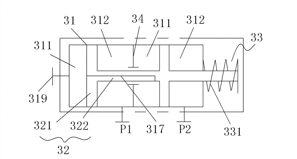 Hydrostatic system, hydrostatic steering system and hydrostatic pressure-limiting oil replenishing device thereof