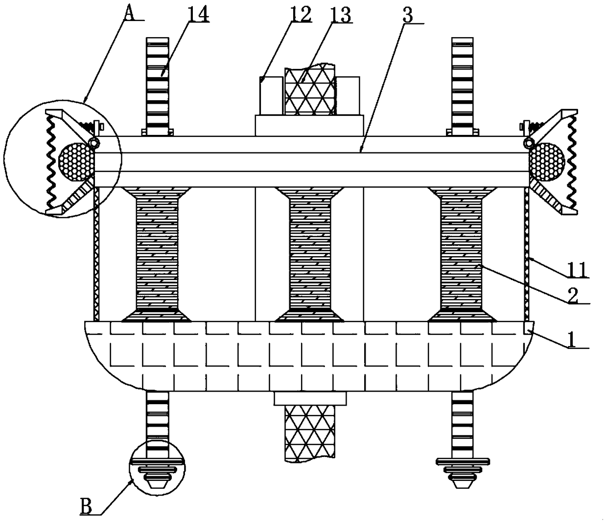 Ocean engineering operating platform and operating method