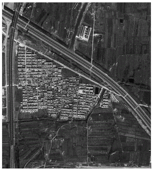 Aerial image identification based power grid geographical wiring diagram drawing method