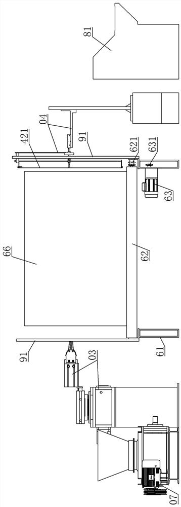 Four-side winding packaging film thermal cutting intelligent film dismounting equipment