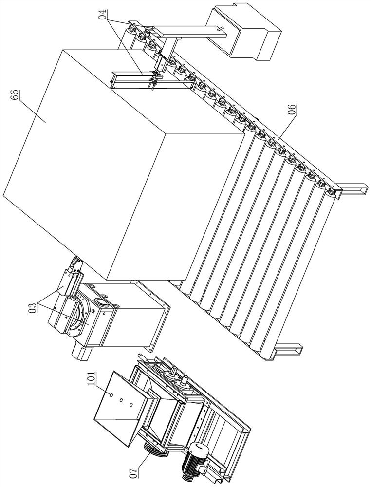 Four-side winding packaging film thermal cutting intelligent film dismounting equipment