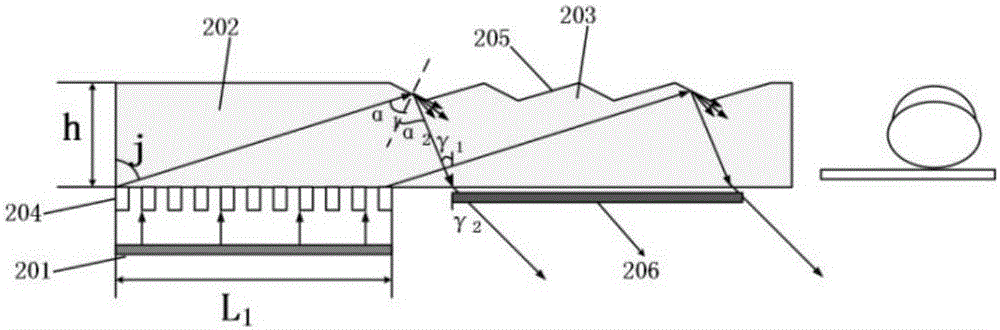 Fingerprint identification system based on raster structure and microprism array