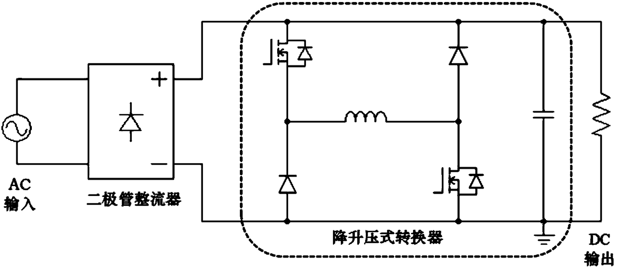 A single-phase step-down ac-dc converter and its control method