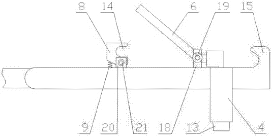 Separation mechanism of wheel chair