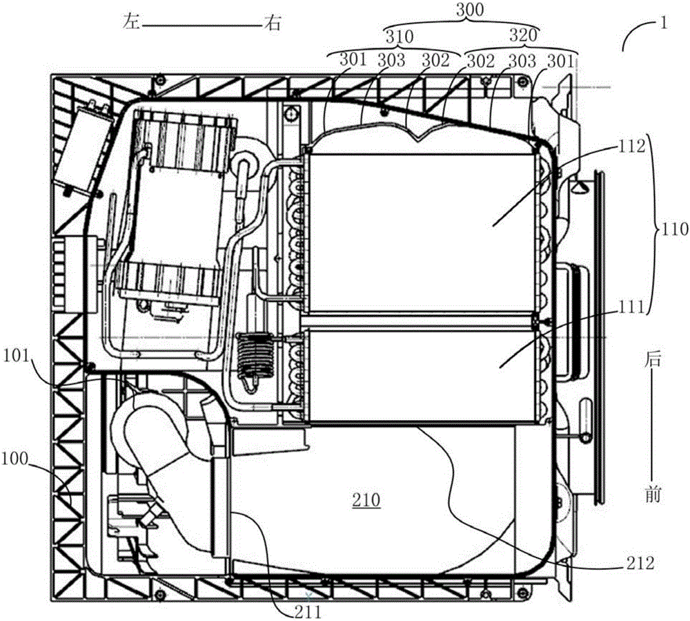 Heat pump installation box and heat pump clothes dryer or heat pump washing and drying integrated machine