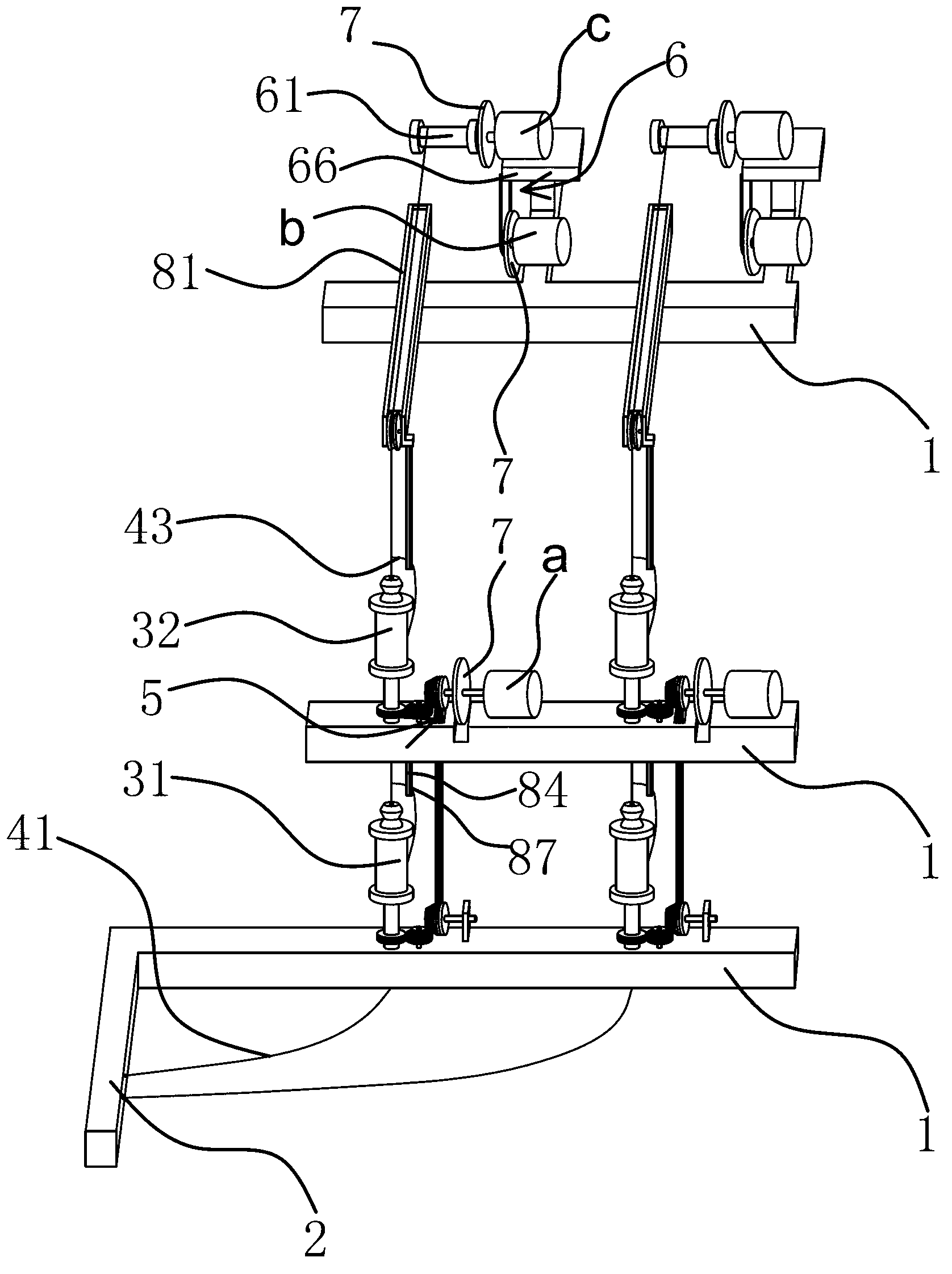 Silk covering machine