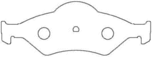 Fine stamping die and fine stamping method of automobile disc brake pad steel back