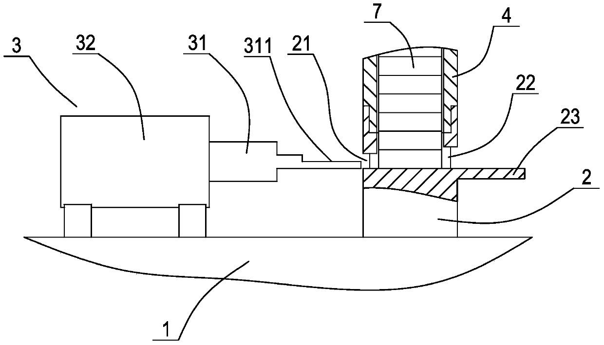 Device and method for installation of magnetic steel of loudspeaker