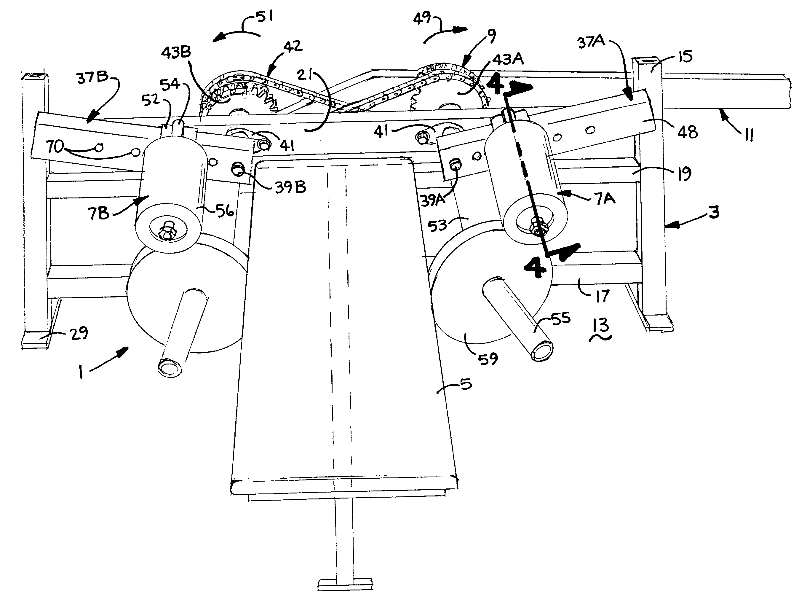 Isolation exercise machine with leverage arm