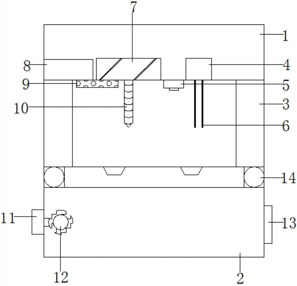 Bamboo splint perforating machine capable of recycling waste conveniently