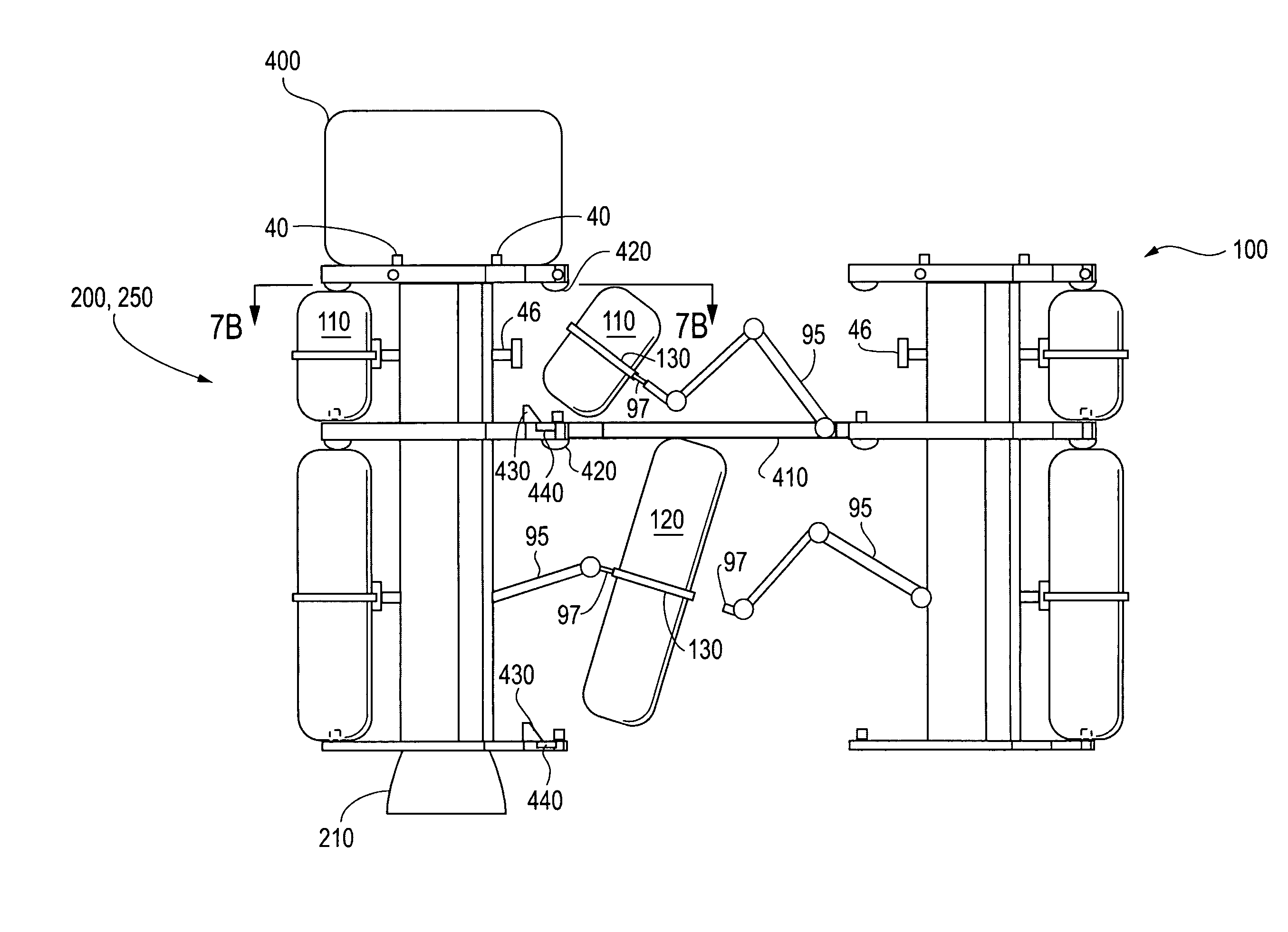 System and method for transportation and storage of cargo in space